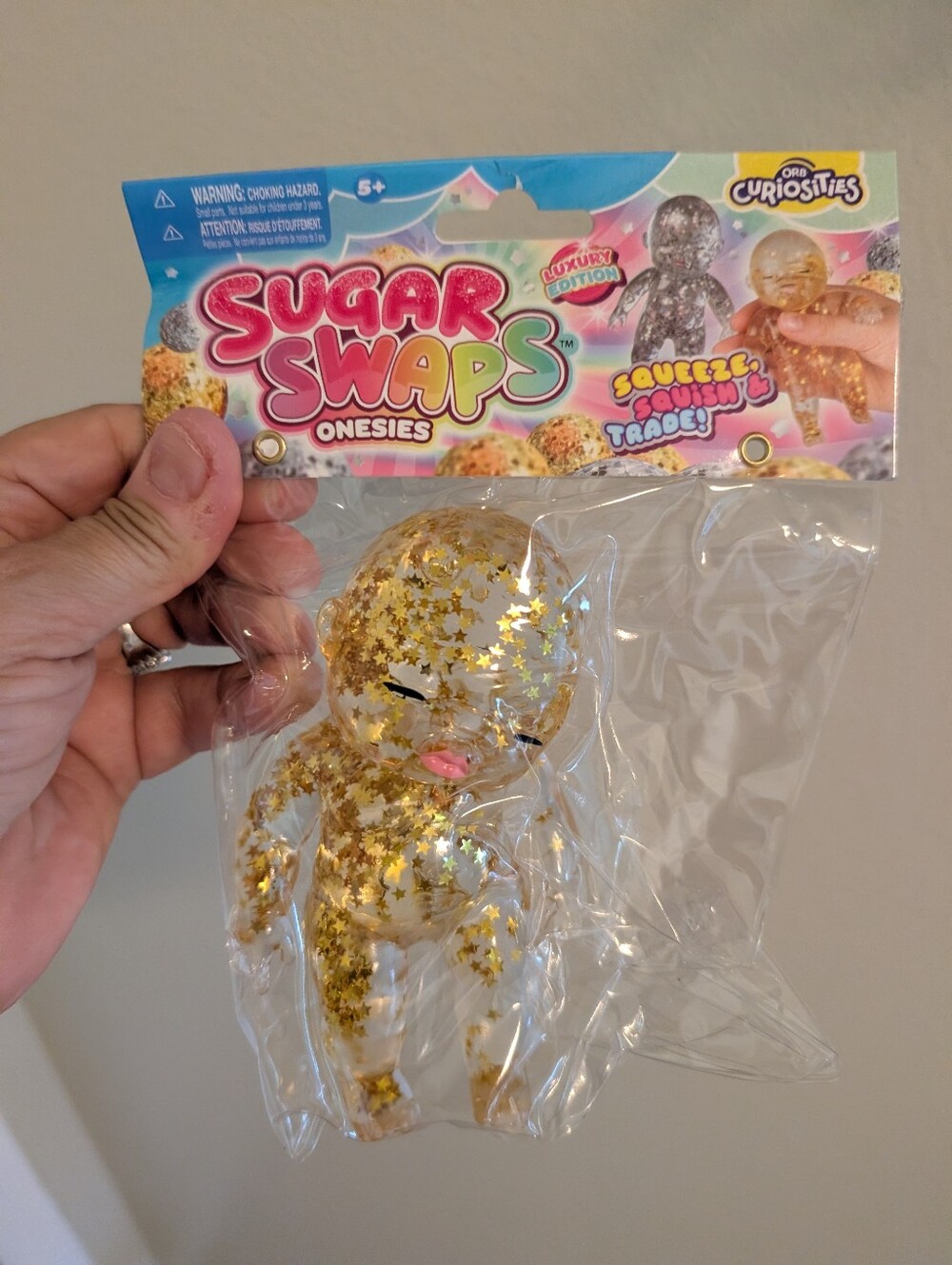Sugar Swaps Gold Glitter Squishy Baby